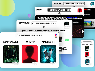 cyberpunk website design by Skar_visual on Dribbble