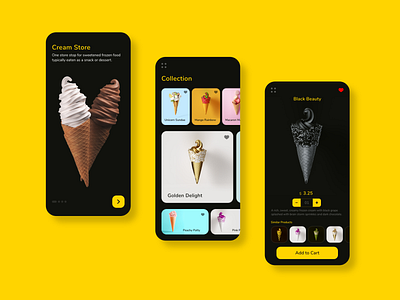 Ice Cream Store Mobile App