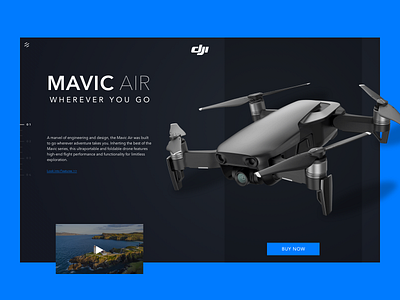 Drone Landing Page - Web