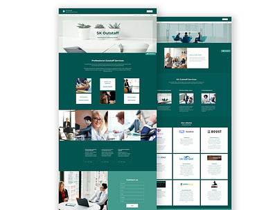 Outstaff agency website design ui ux website design