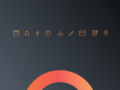 Set Gradient Icons branding design gradient graphicdesign iconography icons lineart mobile icon mobile ui sign ui vector