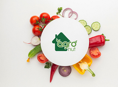 Logo Design- Agro Hut 2d logo brand identity branding clean conbination logo design graphic design illustration logo logo design organic logo vector