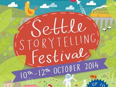 Settle Storytelling Festival 2014 hand lettering illustration illustrator lettering poster typography vector