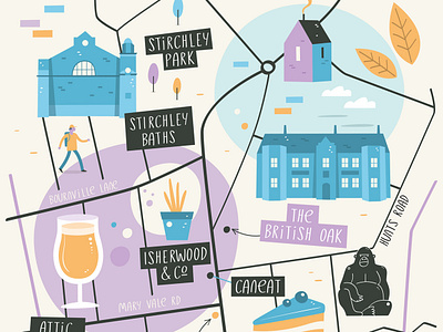 Stirchley Illustrated Map