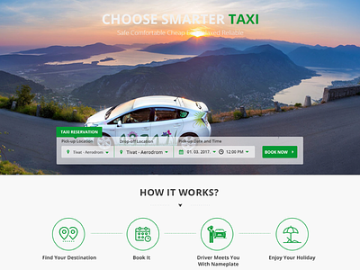 Terrae Taxi and Rent-a-car agency agency booking design rent a car taxi ui ux web