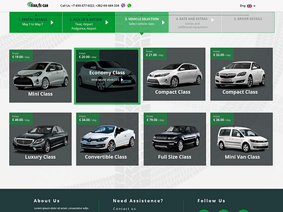 Terrae Rent-a-car, booking vehicle agency booking design rent a car taxi ui ux web