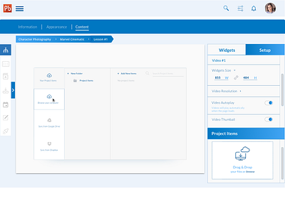 SaaS platform for online courses - Import Files