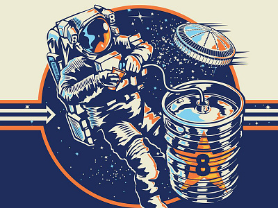 8th Wonder Poster 8th wonder astronaut beer houston noleofantastico poster