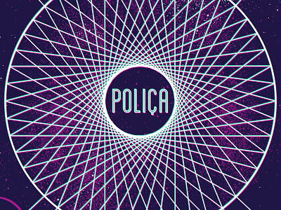 Polica Poster geometric houston illustration noleofantastico planets polica poster space