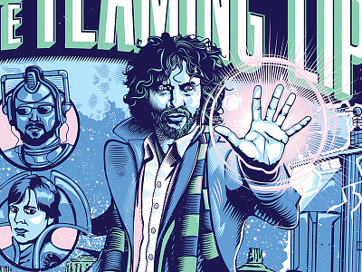 Flaming Lips / Doctor Who Mashup doctor who flaming lips gulf coast illustration noleofantastico poster time lord