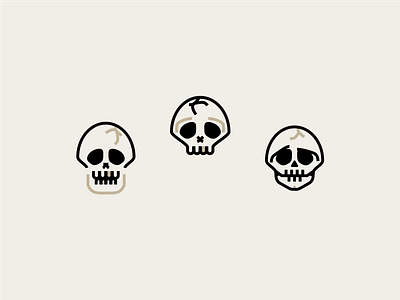 Spooki Boi(s) halloween icon illustraion minimalist skeleton skull spooky
