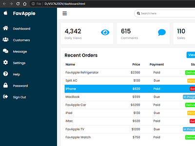 Browse thousands of Dashboard Html Css images for design inspiration ...