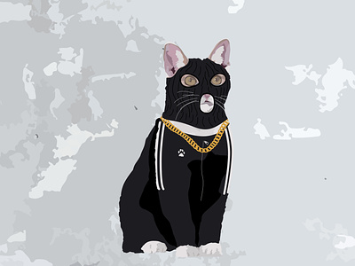 G-Unite Piper absurd adobe art branding cat cat art design drawing gansta cat graphic design illustration kitty