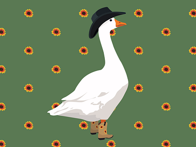 Goose in Boots Wallpaper