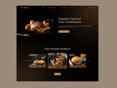 The Bakery interface ui uidesign uidesigner uitrendes uiux userexperience userinterface ux uxdesign uxdesigner webdesigner website websitedesign