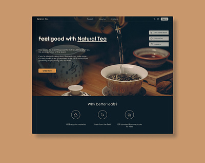 Tea design interface logo tea ui uidesign uidesigner uitrendes uiux userexperience userinterface ux uxdesign uxdesigner webdesigner website