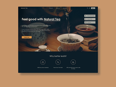 Tea design interface logo tea ui uidesign uidesigner uitrendes uiux userexperience userinterface ux uxdesign uxdesigner webdesigner website