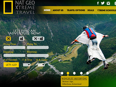 Nat Geo Extreme Website adventure colors daredevil travel