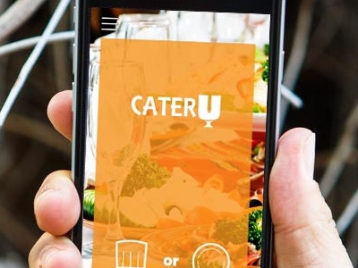 CaterU Catering App bright catering chefs food foods new orange