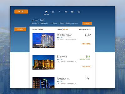 Travel Site (Hotels) blue booking design desktop hotel hotels material travel web