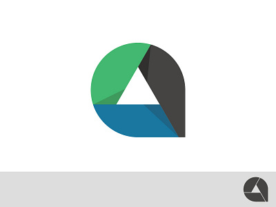Logo Idea location logo triangle