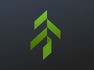 Tree Logo arrow green logo pine tree