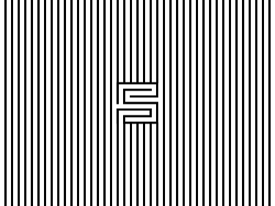 Spiriot Lines black and white branding identity lines logo s square