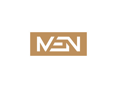 Men Logo gold men wordmark