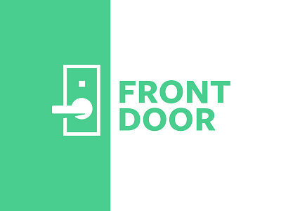 Front Door 2 door green handle