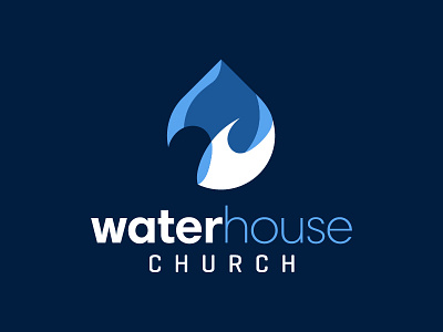 Water House Church Branding 3 branding church drop logo water