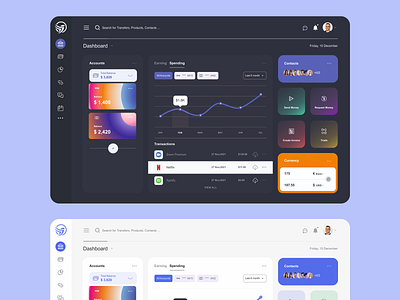 Financials Web UI app design graphic design ui