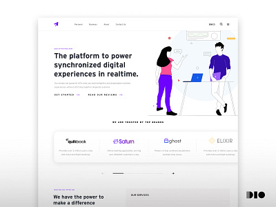 API Landing Page / UI Concept