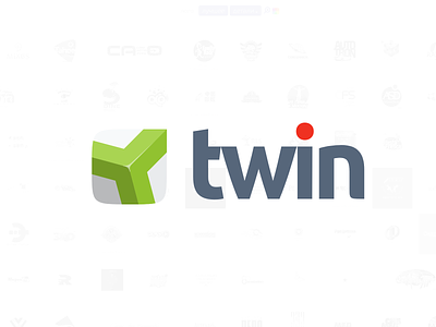 Twin brand sys branding logo vector