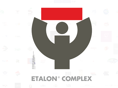 Etalon Complex style branding logo vector