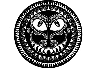 Dark Sun art design digital art drawing graphic graphic design illustration logo polinesian procreate tattoodesign