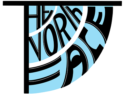 The North Face (rainbow logo) art branding design digital art drawing graphic graphic design illustration logo logotype
