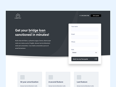 FundPoint landing page WIP