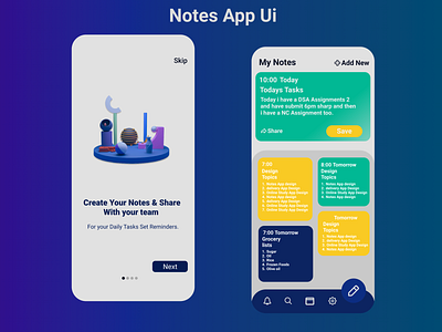 Note App UI ui ux