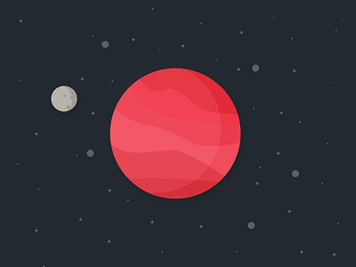 Planet Illustration illustration moon planet space vector