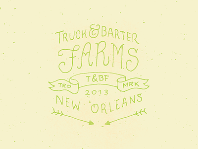 And another... barter lettering new orleans nola truck