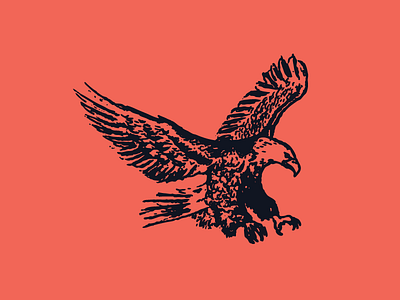 Scree! eagle illustration logo