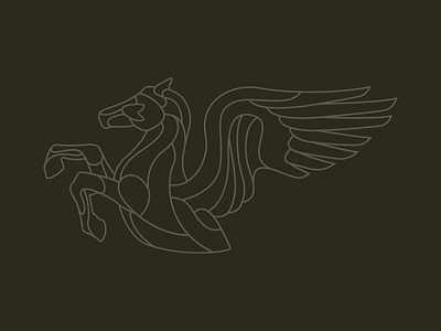 Pegasus horse identity illustration pegasus wings