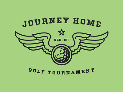 Journey Home 2 badge bozeman golf logo military wings