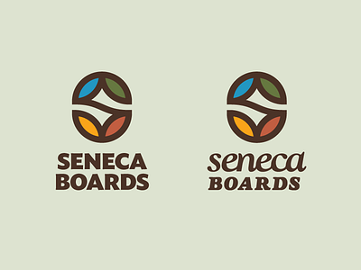 Seneca Boards boards identity logo s