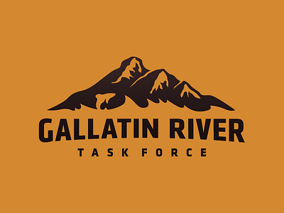 Gallatin River fish gallatin identity logo mountain river task force