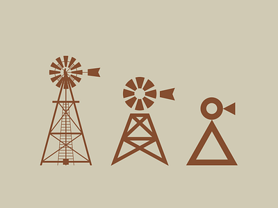 Windmills icon illustration windmill