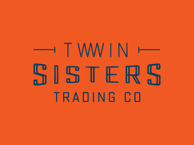 Twwins co logo orange sisters trading twin