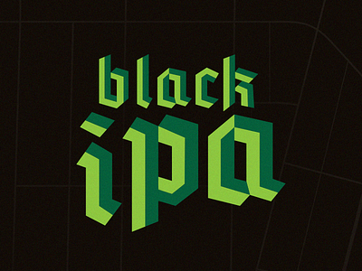 Black IPA beer black blackletter ipa