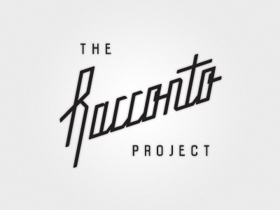 The Racconto Project design lettering logo