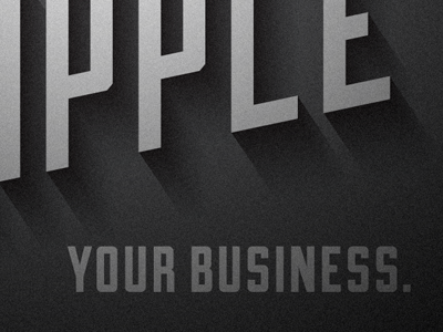 The Business design layout movie title typography vintage